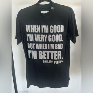 Philipp Plein Black Statement Tee